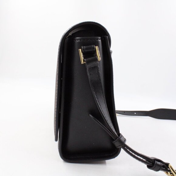 NWT Michael Kors Mimi Medium Logo Messenger Bag in Brown Coated Canvas - Picture 4 of 12